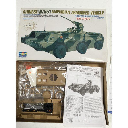 Trumpeter Chinese WZ551 Amphibian Armoured Vehicle - 1/35 Scale Model Kit