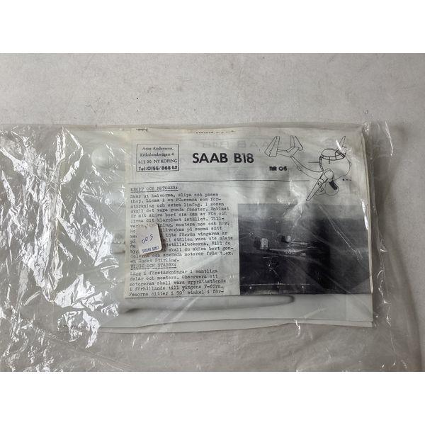 Arne Andersson Saab B18 - Model Kit, Vintage, Unassembled